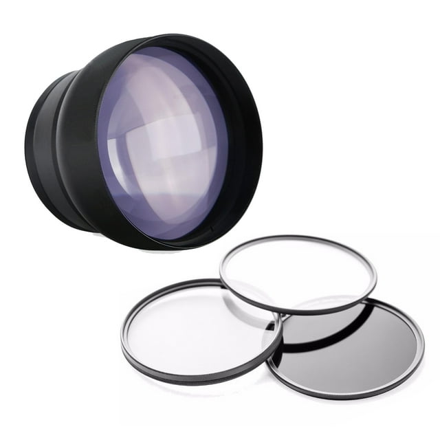 Canon PowerShot G5 X 2.2x High Grade Super Telephoto Lens + Lens/Filter Adapter + Filter Kit
