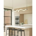 thumbnail image 3 of LP95354-BK-Kuzco Lighting-Cursive - 27W LED Linear Pendant-13.13 Inches Tall and 5.25 Inches Wide, 3 of 3