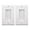White, variant on Brush Wall Plate Cable Pass Through, Single Gang Decorator Wall Cover for Low Voltage Cables, In-Wall Cable Management for Wall Mount TV, White (2-Pack)