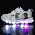 thumbnail image 1 of Disney dibujos animados minnie mouse niños zapatos casuales niñas zapatos deportivos casual LED luz flash zapatos bebé elsa princesa shoes33-Insole 21,9 CM Gao Jinjia LED, 1 of 2