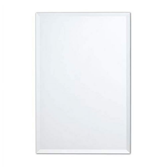 Better Bevel 24" x 36" Frameless Rectangle Mirror | 1" Beveled Edge | Bathroom Wall Mirror