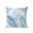 Navy, Steel Blue, Azure, White, variant on Outdoor Pillows Waterproof, Gray Palm Leaf Bedding Throw Pillows with Insert for Couch Sofa Bed, Tropical Botanical Leaves Minimalist 16x16 Inch Pillowcases Decorative Camping Patio Pillow Set of 1