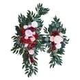 thumbnail image 1 of Arreglo floral colgante de rosas artificiales de estilo rústico. 80cmX50cm, 1 of 5