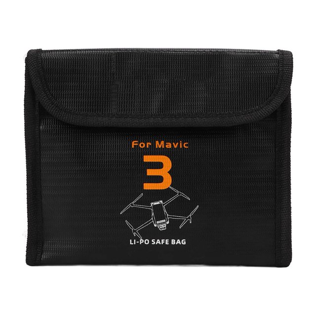 Bolsa segura para batería BuyWeek A prueba de explosiones para DJI Mavic 3 Negro