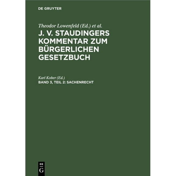 Sachenrecht: Teil 2: Â§Â§ 1018-1296, (Hardcover)