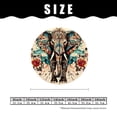 thumbnail image 2 of erolrail Rustic Wall Clock,Silent Non Ticking Wall Clocks for Living Room,Bedroom,Kitchen 12IN Ethnic Elephant Africa Style Design, 2 of 5