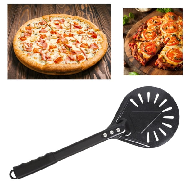 negra para Pizza, pala de mango largo, suministro de cocina, cáscara de Pizza giratoria para pasteles, tartas, , Pizza, accesorios para 8in Baoblaze horno de pizza al aire libre