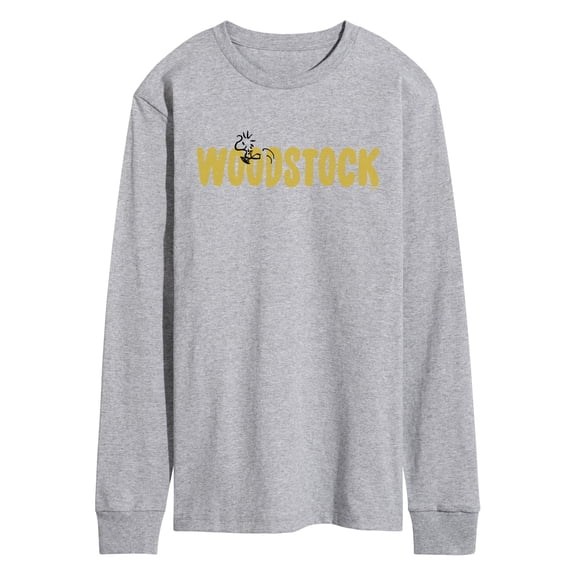 Peanuts - Woodstock Name - Men's Long Sleeve Graphic T-Shirt