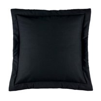 Bangla Solid Black Euro Sham
