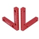 thumbnail image 3 of 2 abrazaderas de ángulo recto de aleación de aluminio anodizado, escala transparente roja, herramienta de posicionamiento de 90 grados para garantizar el equilibrio., 3 of 14