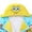 Spongebob, variant on Kids Character 100% Cotton Hooded Towel With Hand Pockets