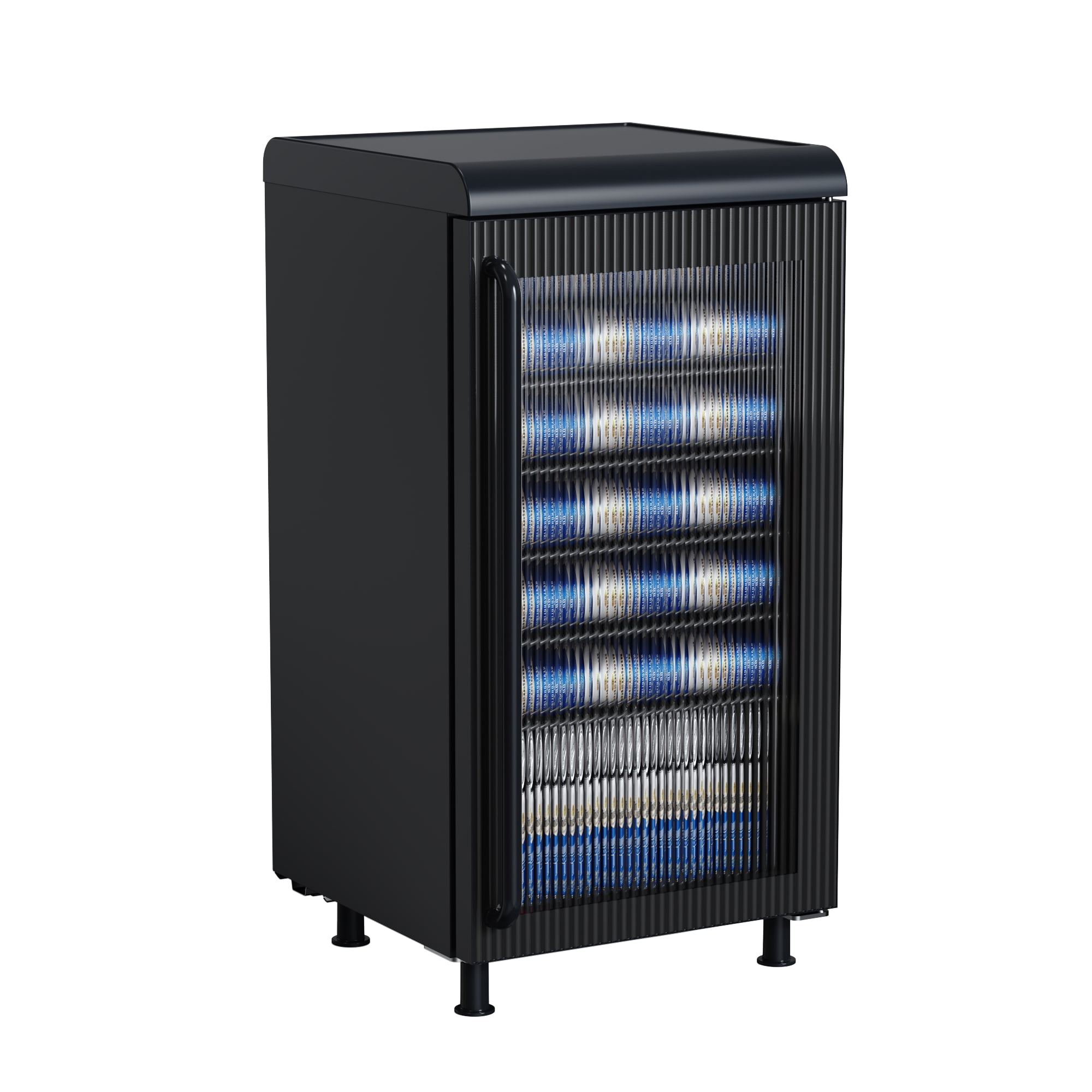 Frigidaire 27 Bottle / 117 Can Retro Wine Cooler with Built-in Bar Top, 3.1 Cu. ft. Beverage Refrigerator with Tempered Glass Door, Black