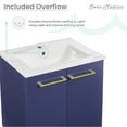 thumbnail image 5 of Annecy 24" Freestanding Bathroom Vanity in Navy Blue with Sink Top, 5 of 14