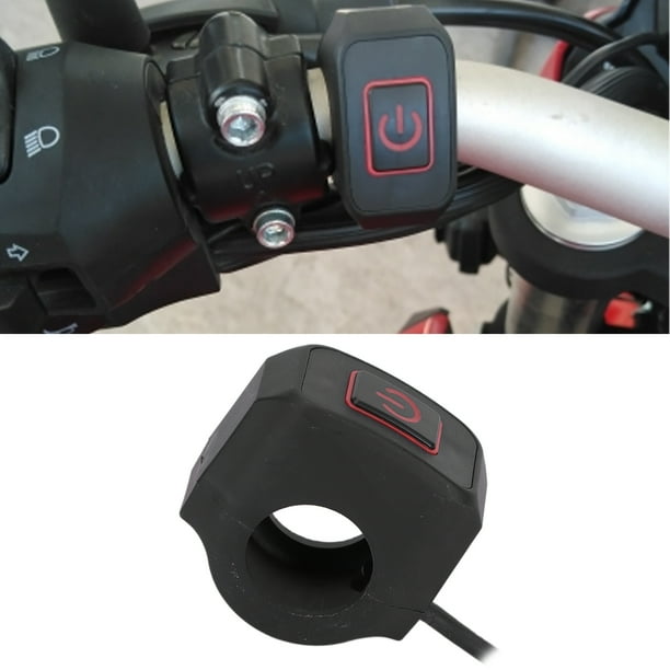 Interruptor de Manillar de Motocicleta Interruptor a Prueba de Agua Interruptor de Manillar de Motocicleta de 22 Mm Botón de Control Interruptor de Luz de Motocicleta ANGGREK Otros