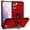 Red, variant on For Gabb Phone 4 Pro Shockproof Hybrid Dual Layer PC + TPU with Metal Ring Kickstand Heavy Duty Armor Shell Phone Case Cover by Xpression, Blue