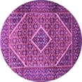 thumbnail image 1 of Ahgly Company Indoor Round Persian Purple Traditional Area Rugs, 8' Round, 1 of 4