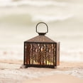 thumbnail image 5 of Melrose Forest Cut-Out Candle Lantern - 12.25" - Black and Gold, 5 of 6