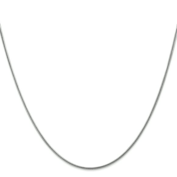 Quality Gold WSNA160-16 14K White Gold 1.6 mm Round 16 in. Snake Chain