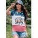 thumbnail image 3 of ABPHQTO Camiseta con gráfico de coche de la bandera estadounidense Happy Campers multicolor para mujer, 3 of 5