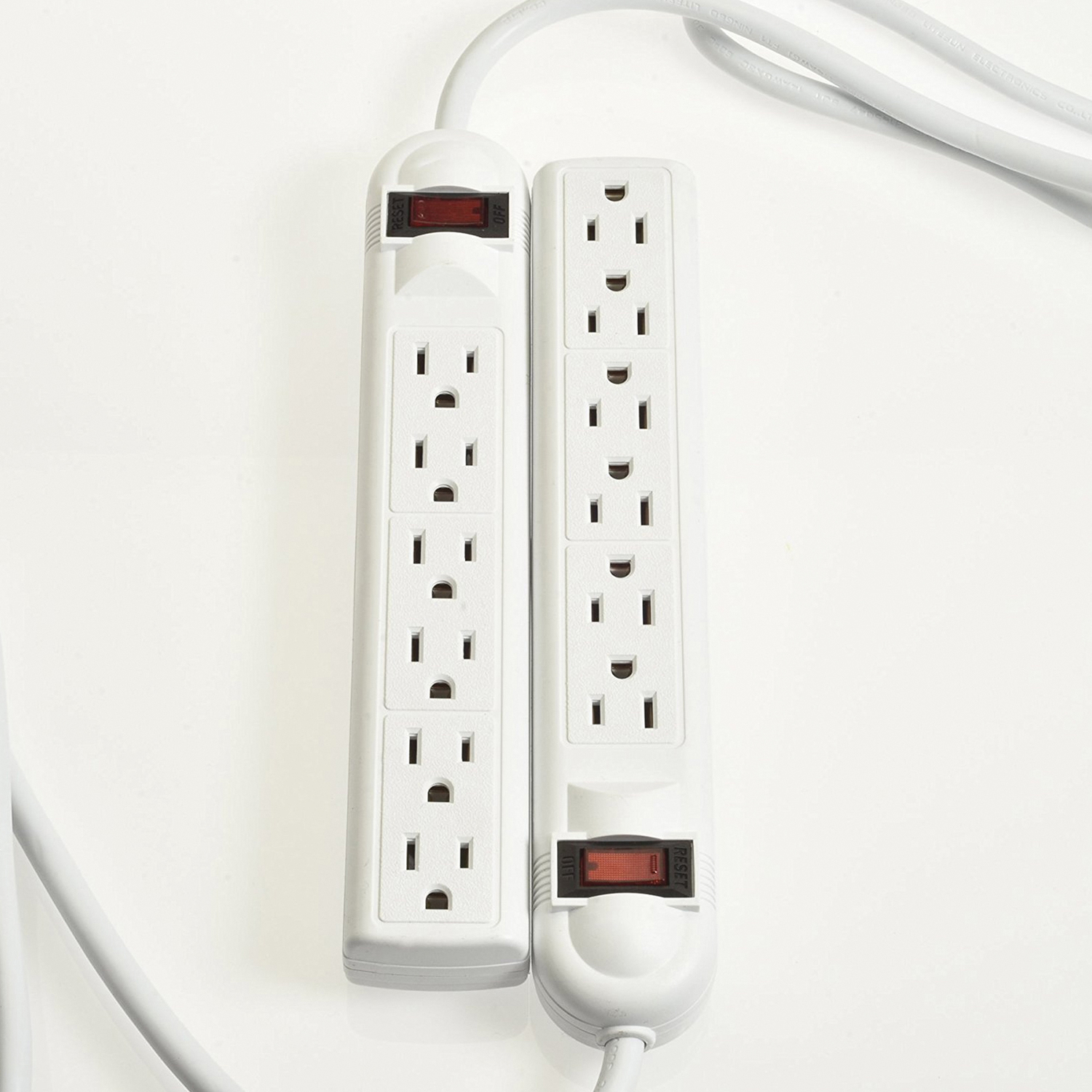 Digital Energy 10Packpowerstrip 6Outlet Power Strip with 3Foot