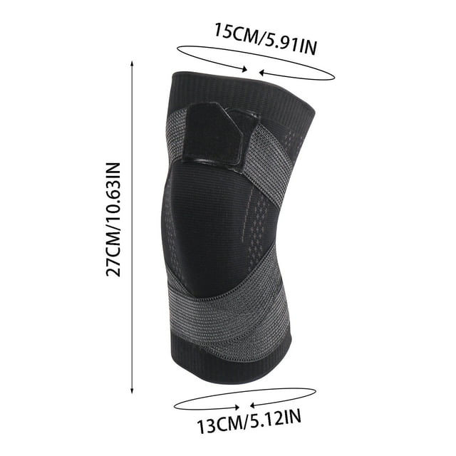 LSLJS Manchon de Compression pour Genou - Genouillères Respirantes en Nylon Genouillères de Course Sangle Genouillères Tricotées de Compression Genouillères de Sport, Protège-Genou