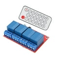 thumbnail image 3 of 4 Channel Receiving Relay 4 Channel Relay Module Set PCB ABS Receiver Relay Driver Board 4CH Infrared Remote Transceiver Receiver Control Switch Set, 3 of 7