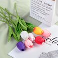 thumbnail image 3 of 15 Pcs Artificial Tulips Flowers,Fake Tulip Bundles,Simulation Tulip Branchs,Real Touch Fake Flowers for Wedding Floral Arrangement,Home Valentines' Day Mothers' Day Party Decor (Type-A), 3 of 8