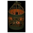thumbnail image 3 of VogueV Vintage Birdcage Candle Lantern, White Iron Hanging Cage for Tea Lights, Rustic Wedding & Patio Décor, Freestanding Or Hanging Use, 1Pc Birdcage Shaped Iron Wind Lamp Candle Holder, 3 of 9