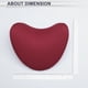 thumbnail image 5 of Almohada para reposacabezas de automóvil Unique Bargains Almohada de soporte para cuello ergonómica y cómoda Poliéster, Espuma de Memoria Ancho ajustable Rojo Vino 1 Pc para conducción y viaje, 5 of 7
