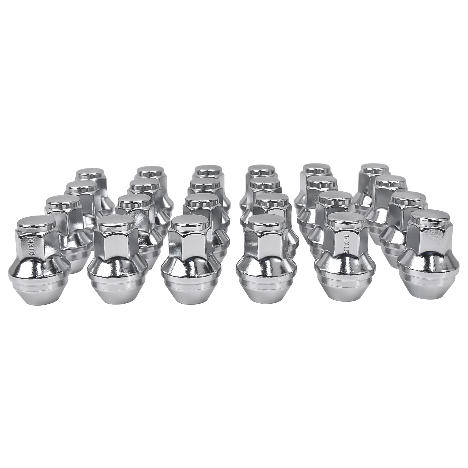 Hex Autoparts 24PCS 14x1.5 Chrome Lug Nuts for F150 Expedition Transit Lobo Lincoln Navigator MKX ACPZ-1012-B