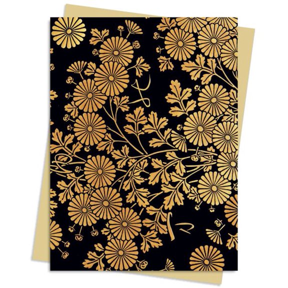 Pre-Owned Uematsu Hobi : Box Decorated With Chrysanthemums Greeting Card Pack