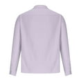 thumbnail image 6 of GigrtiJin Men's Casual Button down Shirts Lapel Long Sleeve Business Formal Shirt Lightweight Slim Comfy Blouse Top, 6 of 8