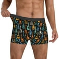thumbnail image 3 of Mens Underwear Boxer Briefs - Colorful Guitar Comfort Breathable men's boxer briefs with Flex Waistband, 3 of 7