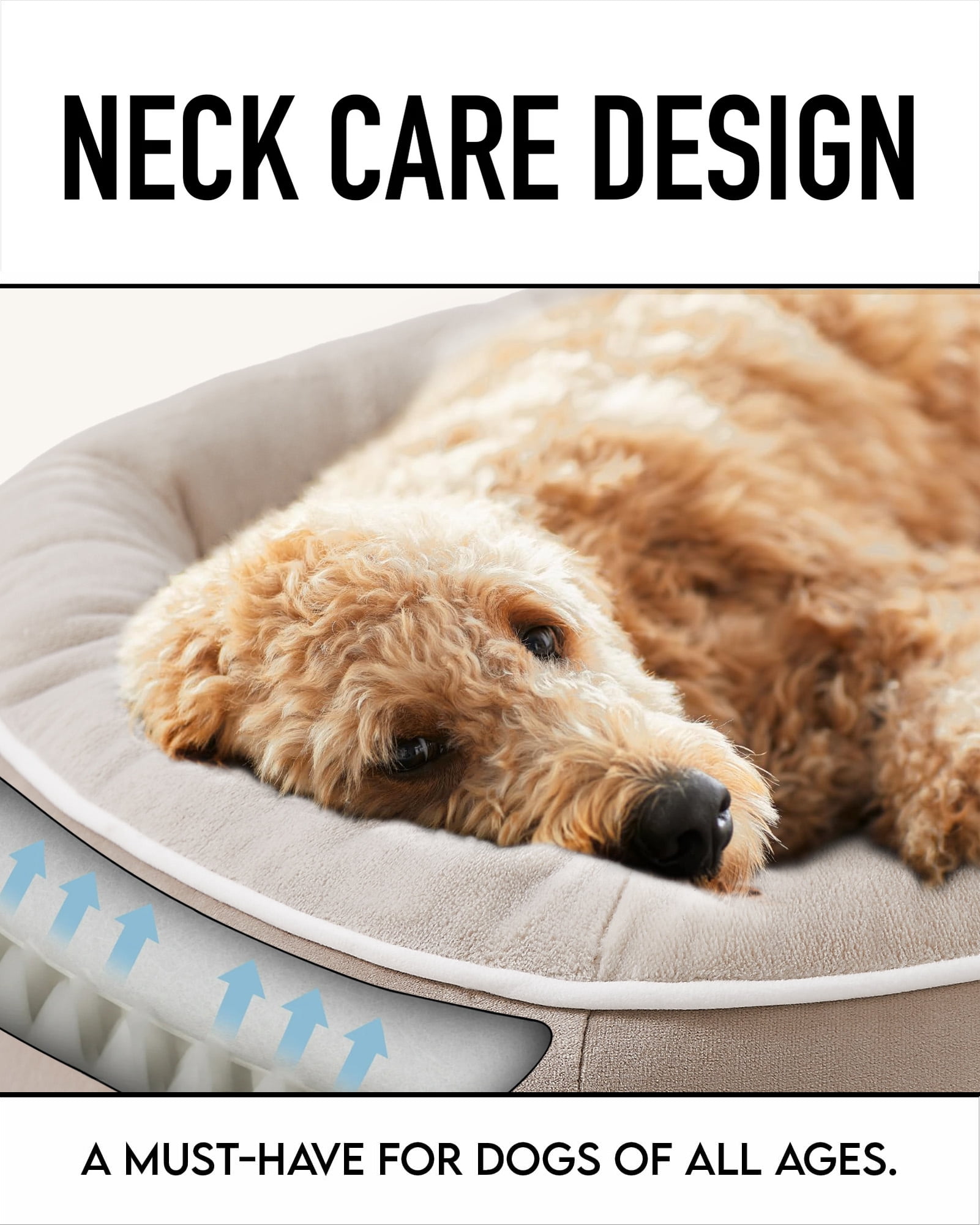Ophanie Gray Luxury Sofa-Style Pet Orthopedic Bed for Large Dogs