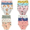 thumbnail image 3 of B&Q Soft and Comfortable Toddler Girls' Cotton Briefs - 12-Pack | Sizes 2T-7T | Premium Underwear for All-Day Comfort, 3 of 5