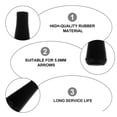 thumbnail image 4 of MasteelfCA 10 Pcs 6mm Rubber Arrowhead Archery Replacement Broadhead Tip Blunt Arrows, 4 of 8