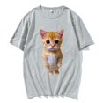 thumbnail image 1 of Camisetas de manga corta para hombre y mujer, ropa de calle de gran tamaño con estampado de El Gato, Meme, triste, Gato llanto, Munchkin, Kitty, a la moda xuanjing  unisex, 1 of 2