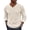 Beige, variant on Men Long Sleeve Dress Sweater V Neck Knit Fashion Business Work Pullover
