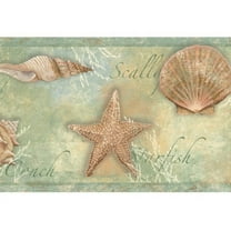 878533 Sea Shells Wallpaper Border CT46052b