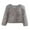 Gray, variant on Lovskoo 2024 Womens Winter Coats Faux Fur Jacket Thick Warm Open Front Cardigan Solid Color Long Sleeve Cropped Coat Faux Tops Pink