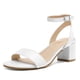 thumbnail image 1 of Sandalia DREAM PAIRS CARNAVAL Blanca de Punta Abierta con Tacones Anchos, 1 of 7