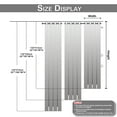 thumbnail image 5 of BTTO Outdoor Curtains for Patio Waterproof, Insulated Heat Light Blocking Drapes, Fade Resistant Thick Curtain for Balcony Lawn Garden, 1 Panel, 5 of 7