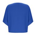 thumbnail image 4 of Timegard Summer Tops for Women Drop Shoulder Lightweight Loose Solid Color Casual 3/4 Sleeve Blouse, 4 of 7