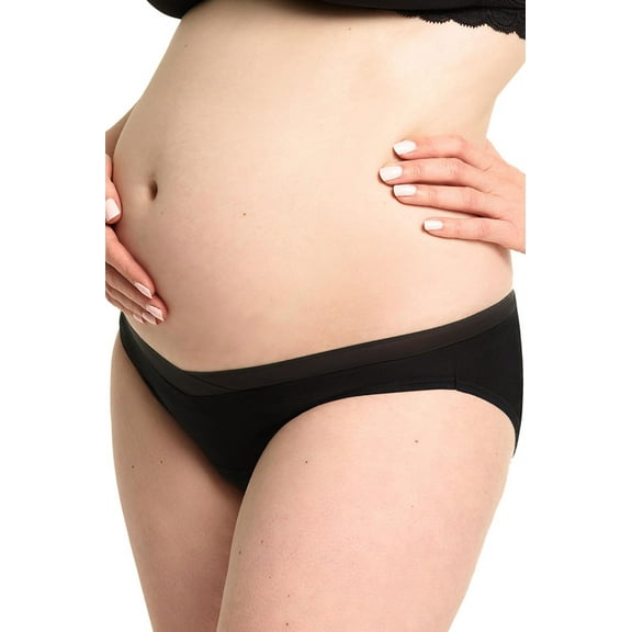 Love Luna Women's Love Luna Lady Leaks Maternity Brief Panty - Womens - Female, Medium, Black