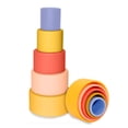 thumbnail image 4 of Figuras apilables de silicón Antsy Pantsy silicon 5 piezas naranja, rosa, rojo, azul, 4 of 4