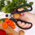 thumbnail image 4 of 1 cocina de alta resistencia ultra fuerte tijeras prácticas con soporte magnético para cocinar tijeras de corte de acero inoxidable para carne, aves de corral, 4 of 5