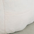 thumbnail image 2 of HSUNNS Bean Bag Chair for Adults, Faux Fur, Side Pocket, Comfy Bean Bag Sofa with Memory Foam Filled, Armrest Lazy Sofa Lounge Chair for Living Room, White, 2 of 9
