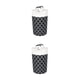 thumbnail image 3 of Wosthever Cesto de ropa sucia bolsa de ropa 90L cesto de tela impermeable ahorro de espacio para dormitorio hogar dormitorio negro/aluminio Negro/Impreso mango de aluminio/82l 2Conjunto, 3 of 6