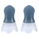 thumbnail image 1 of Tapones para los oídos impermeables para natación, tapón para los oídos de silicona con reducción de ruido de vuelo y botella de sellado negro, tapón para los oídos gris, 1 of 14