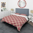 thumbnail image 3 of Designart 'Retro Floral Pattern VI' Mid-Century Modern Duvet Cover Set, 3 of 4